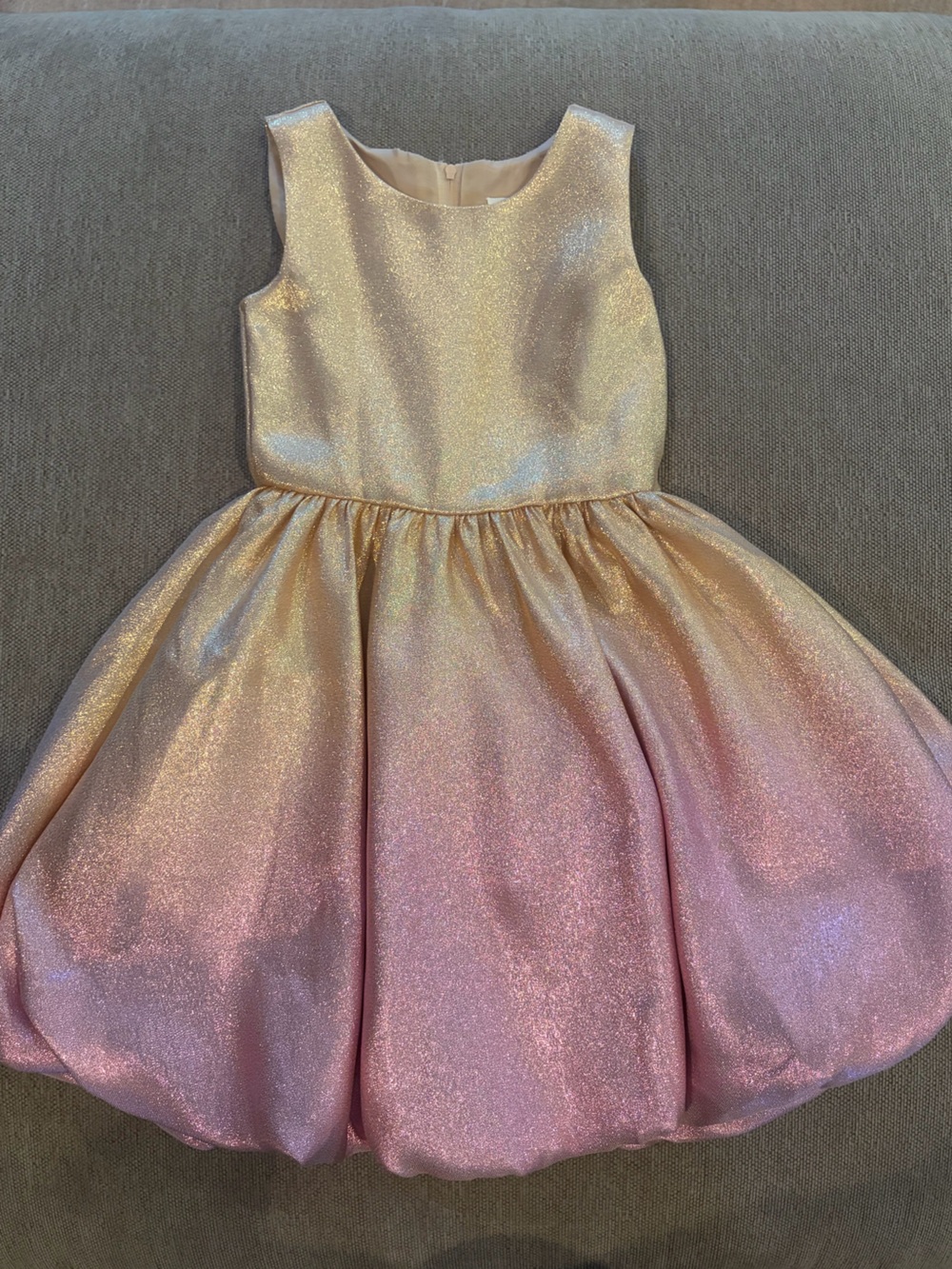 Rare Editions Pink and Gold Shimmer Dress